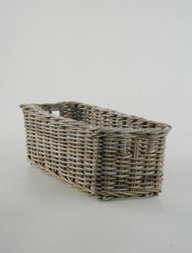 Basket kobo with handles grey